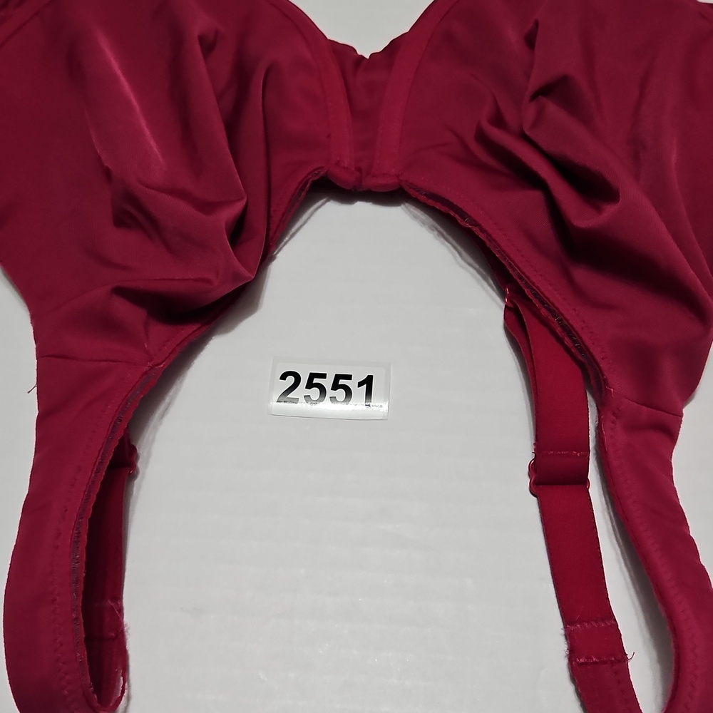 Wacoal Deep Red Underwire Lined Seamless Full-Cup Bra Size 40D - Picture 8 of 8